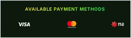 EliteWin7 payment methods display, "AVAILABLE PAYMENT METHODS" heading with Visa, Mastercard, and Nuvei logos, 19.10.2026